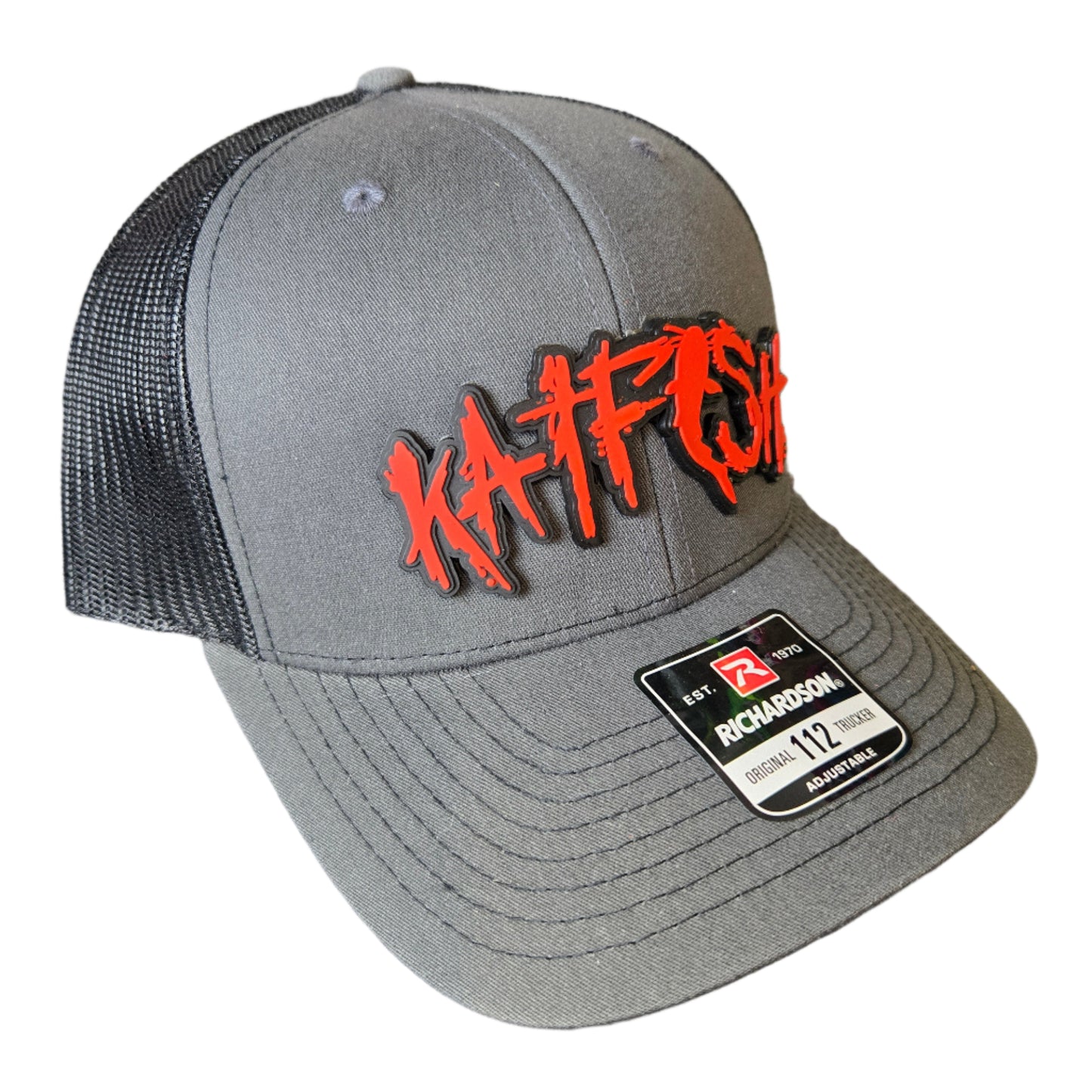 PVC Graffiti RED Patch (Char/Black) Snapback