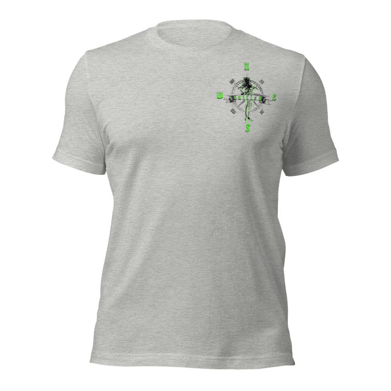 "Skeleton Compass" Tee-Shirts (Neon Green)