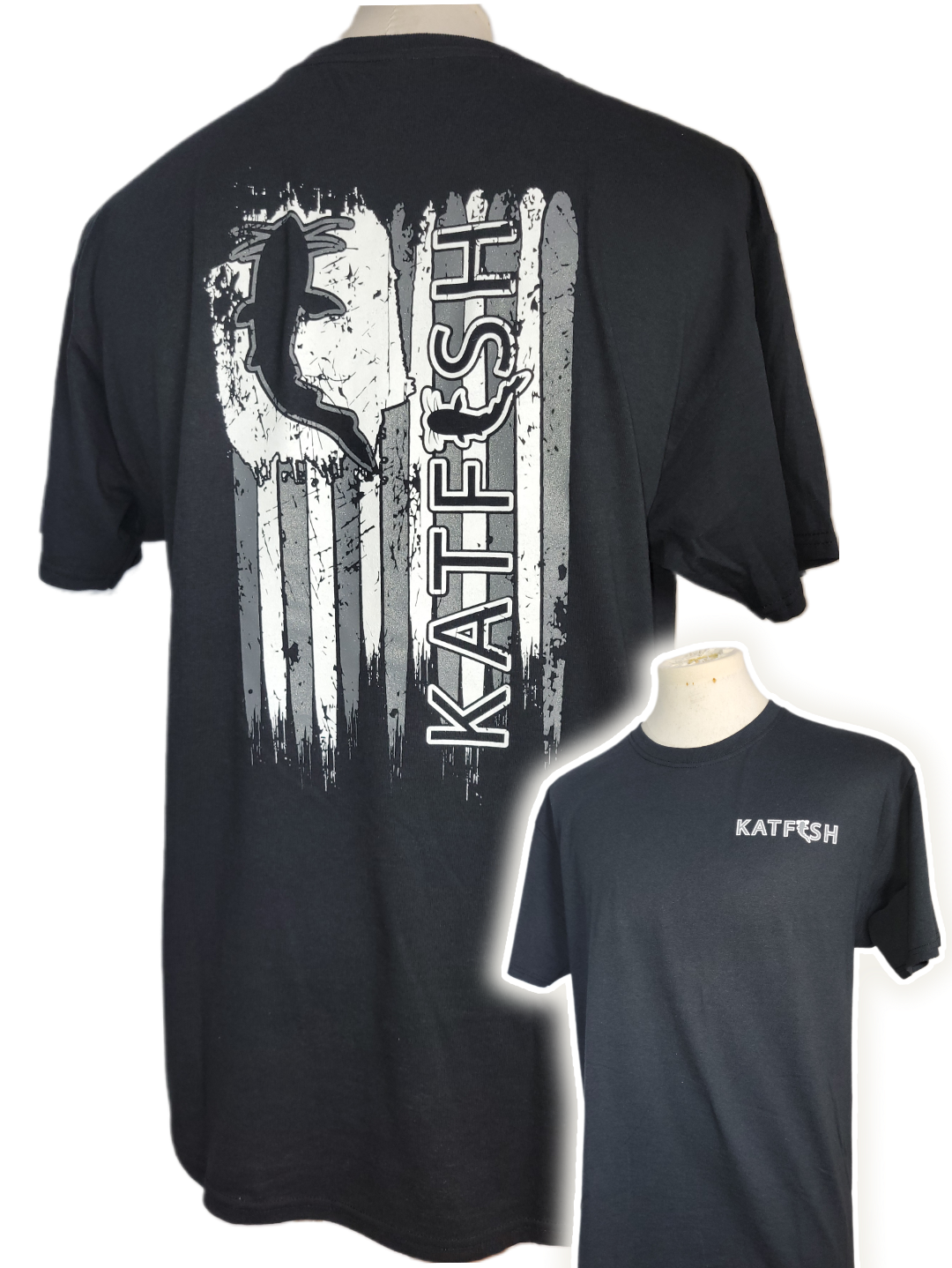 Thrashed Flag BnW Tee-Shirt