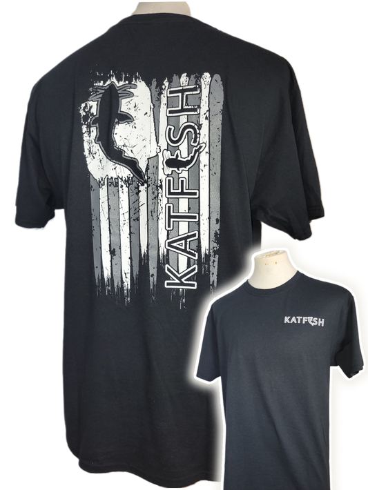 Thrashed Flag BnW Tee-Shirt