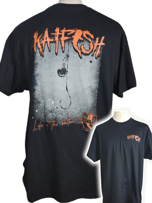 Life at THE BOTTOM Orange Logo Tee-Shirt