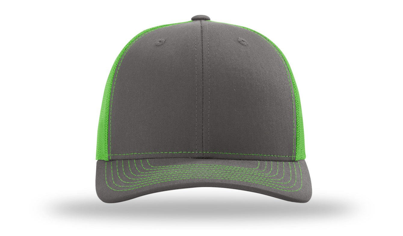 Trucker R112- Charcoal / Neon Green
