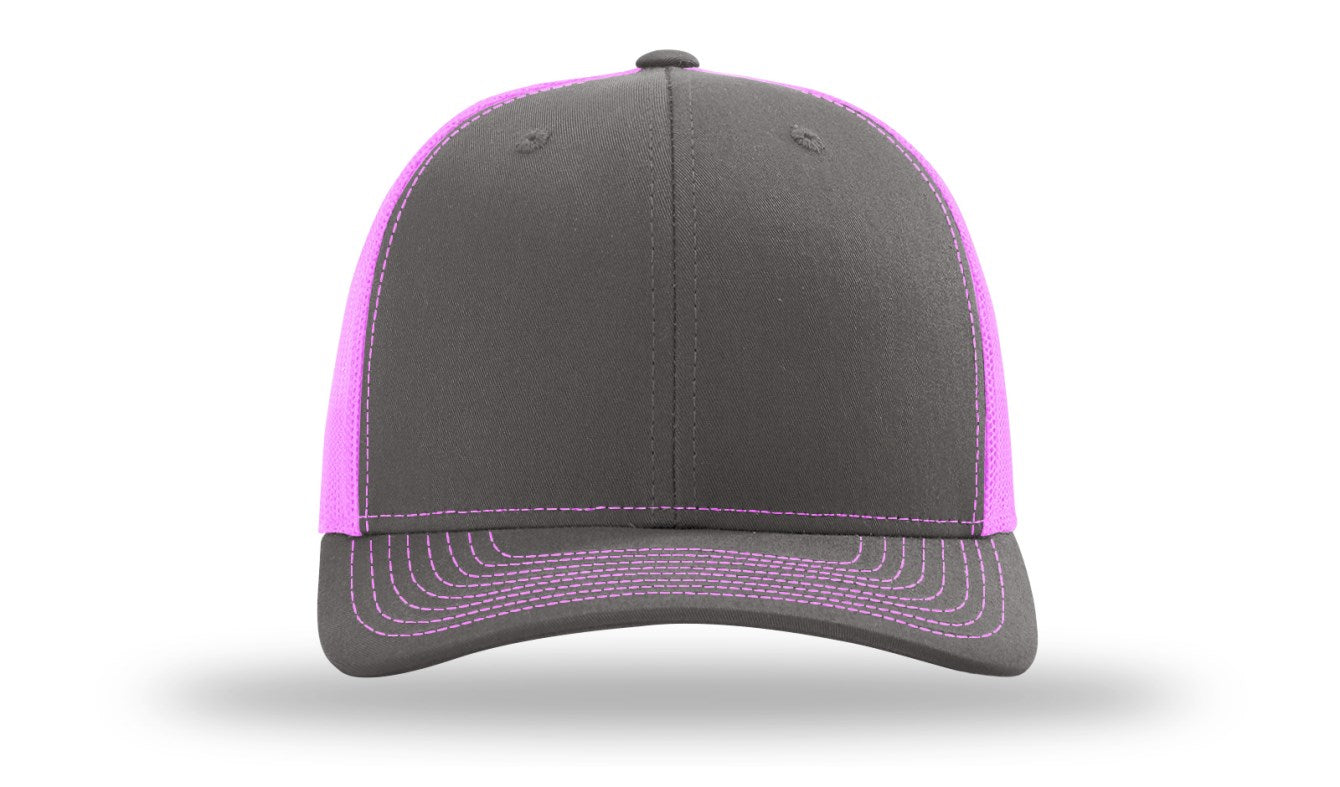 Trucker R112- Charcoal / Neon Pink