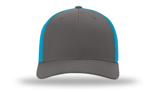 Trucker Flex - Charcoal / Neon Blue