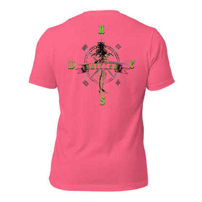 "Skeleton Compass" Tee-Shirts (Neon Green)