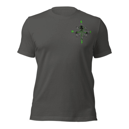 "Skeleton Compass" Tee-Shirts (Neon Green)