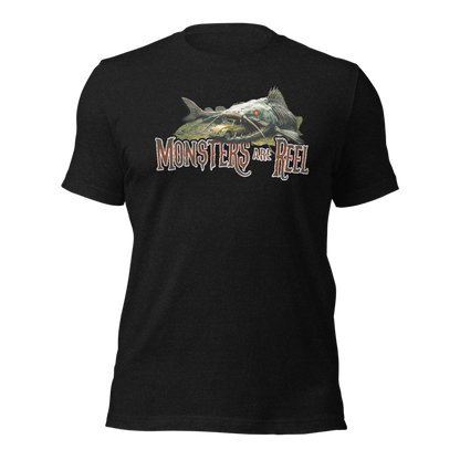 "Monsters are REEL" Tee-Shirts (White Logo)