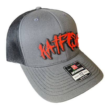 PVC Graffiti RED Patch (Char/Black) Snapback