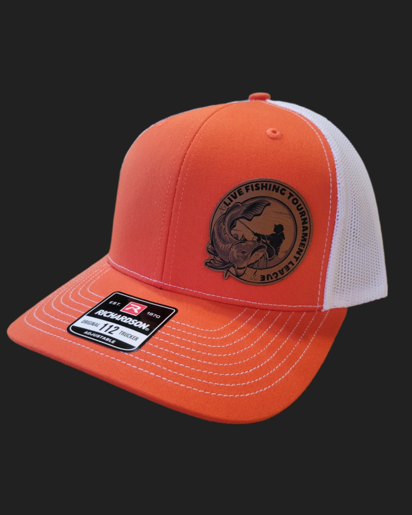 Orange/White (Live Fishing League) Snapback