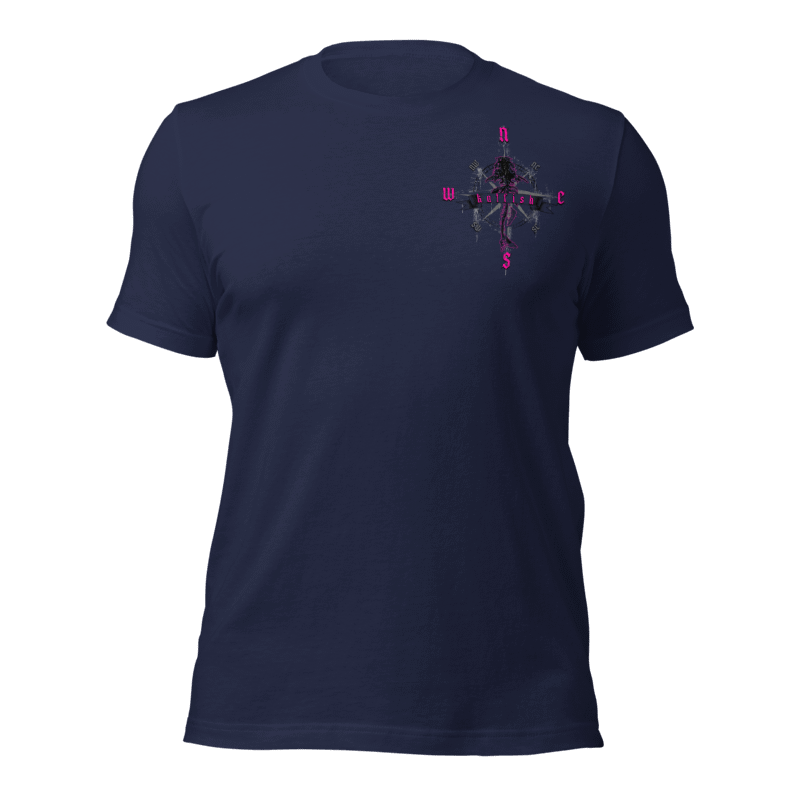 "Skeleton Compass" Tee-Shirts (Neon Pink)