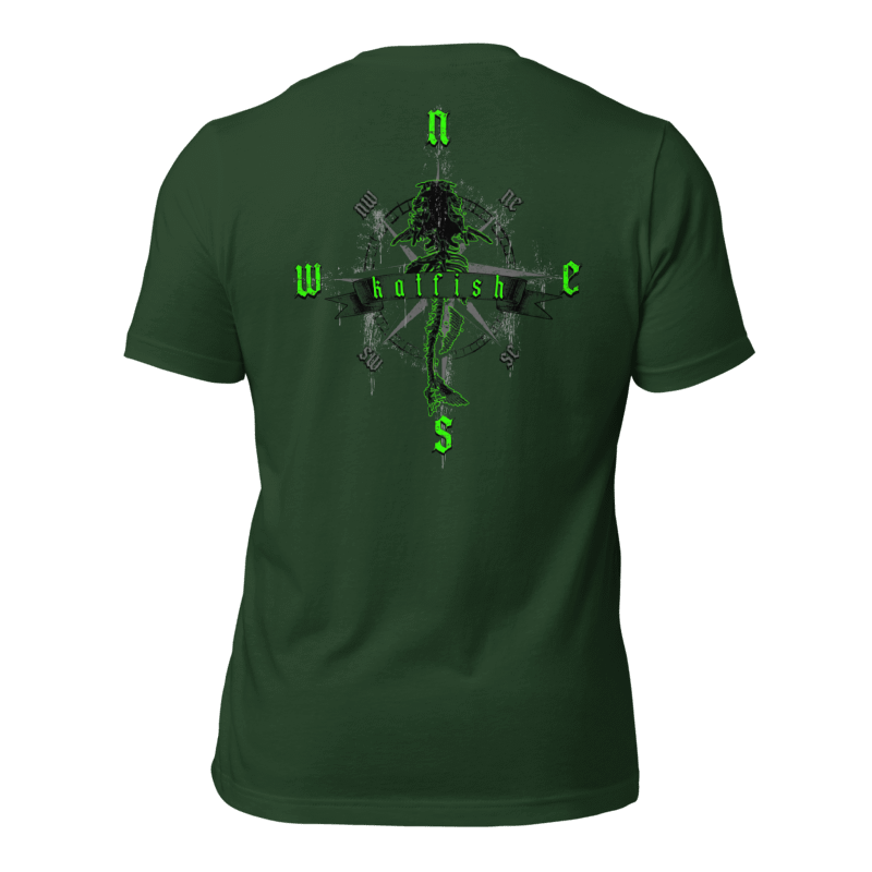 "Skeleton Compass" Tee-Shirts (Neon Green)