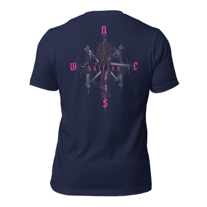 "Skeleton Compass" Tee-Shirts (Neon Pink)