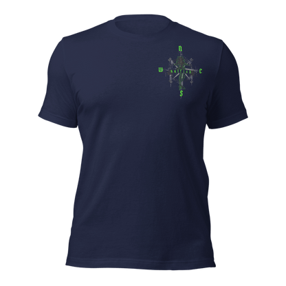 "Skeleton Compass" Tee-Shirts (Neon Green)
