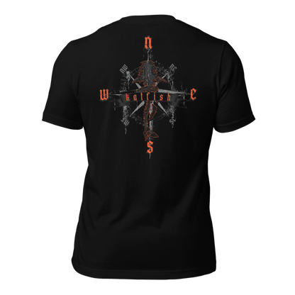 "Skeleton Compass" Tee-Shirts (Neon Orange)