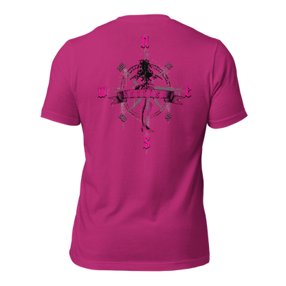 "Skeleton Compass" Tee-Shirts (Neon Pink)