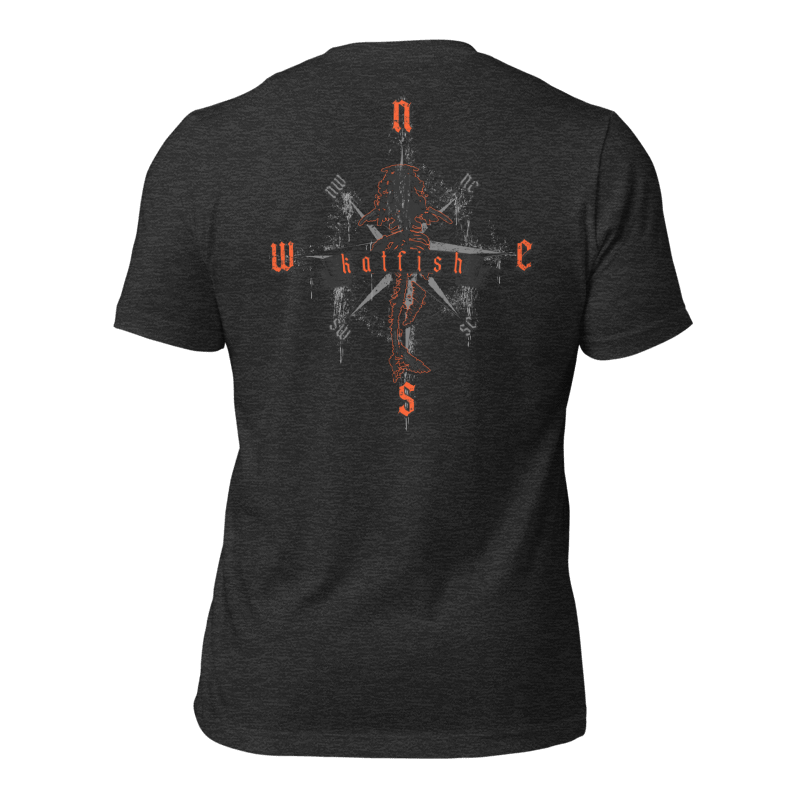 "Skeleton Compass" Tee-Shirts (Neon Orange)