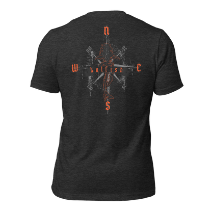 "Skeleton Compass" Tee-Shirts (Neon Orange)