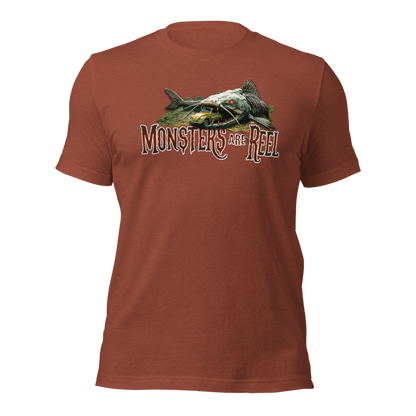 "Monsters are REEL" Tee-Shirts (White Logo)