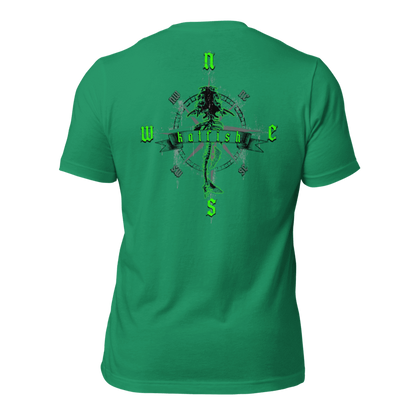 "Skeleton Compass" Tee-Shirts (Neon Green)