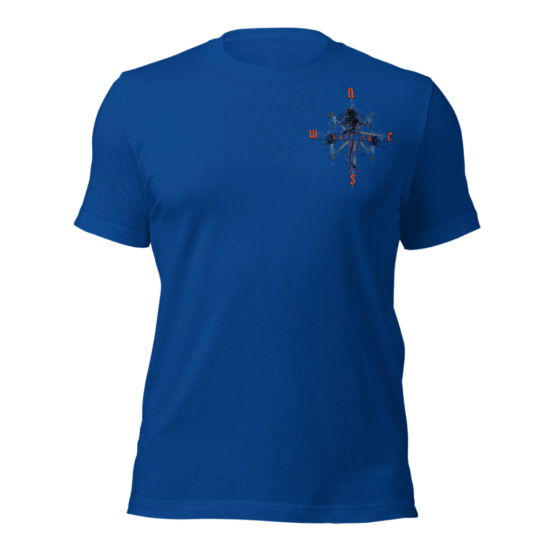 "Skeleton Compass" Tee-Shirts (Neon Orange)