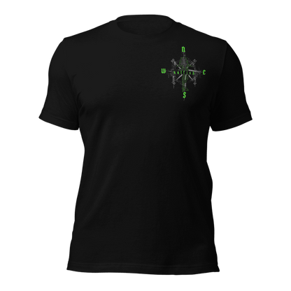 "Skeleton Compass" Tee-Shirts (Neon Green)
