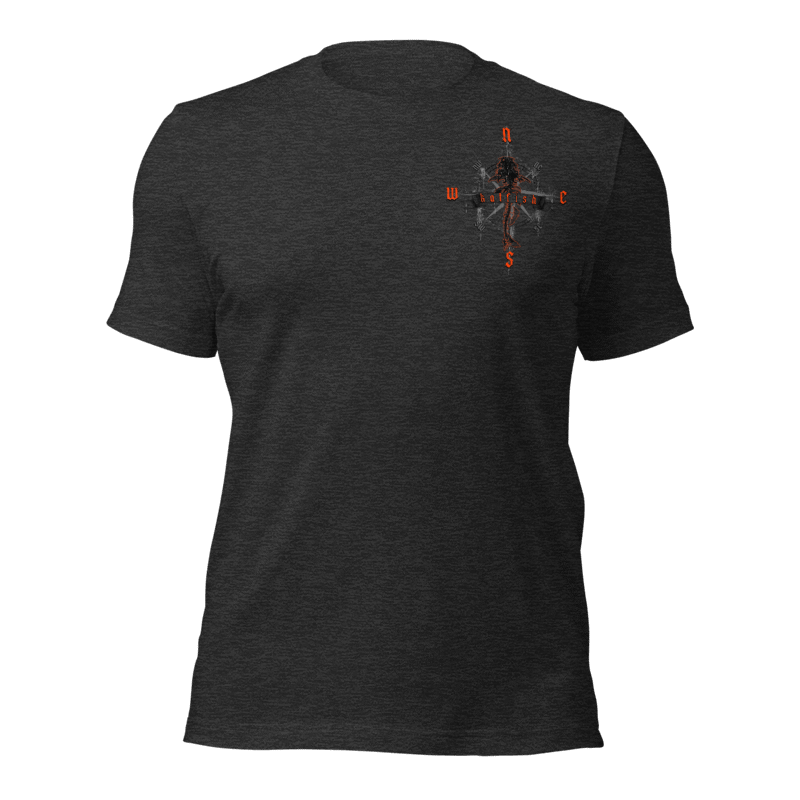 "Skeleton Compass" Tee-Shirts (Neon Orange)