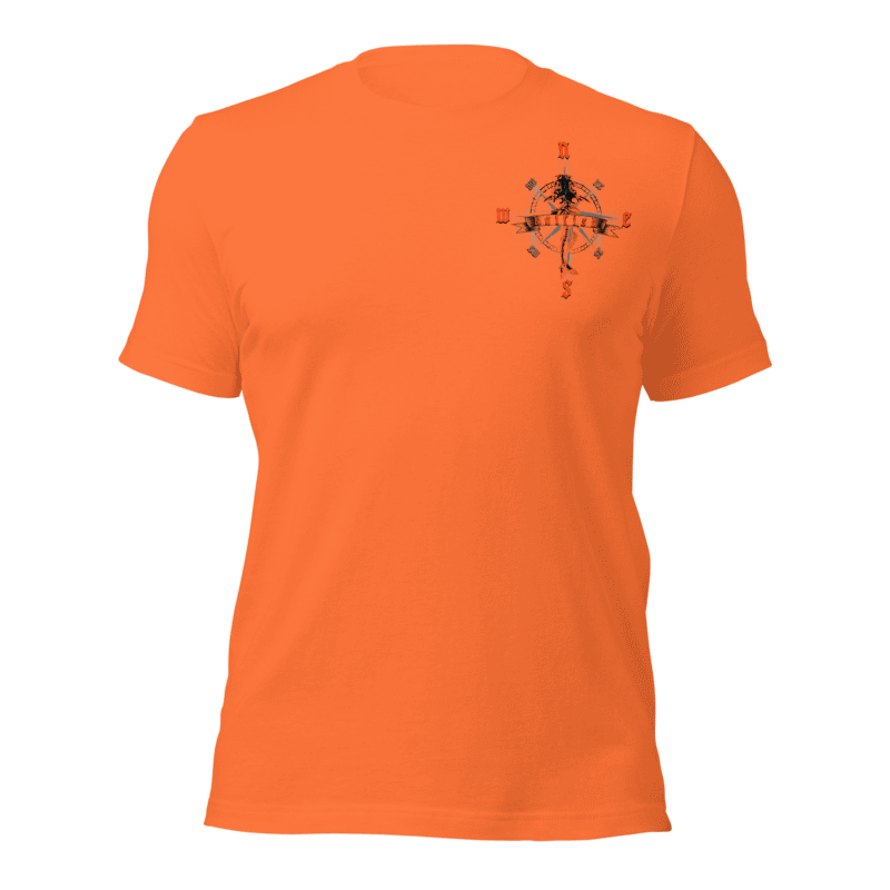 "Skeleton Compass" Tee-Shirts (Neon Orange)