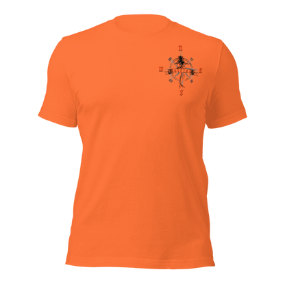 "Skeleton Compass" Tee-Shirts (Neon Orange)