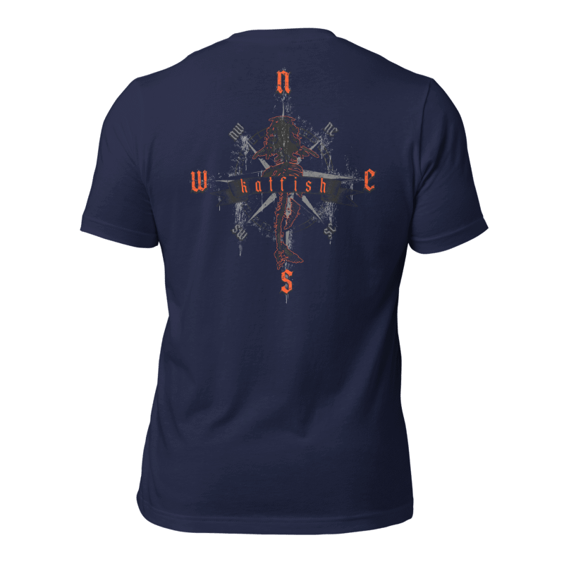 "Skeleton Compass" Tee-Shirts (Neon Orange)