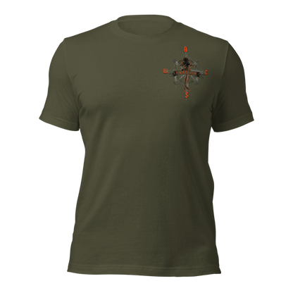 "Skeleton Compass" Tee-Shirts (Neon Orange)