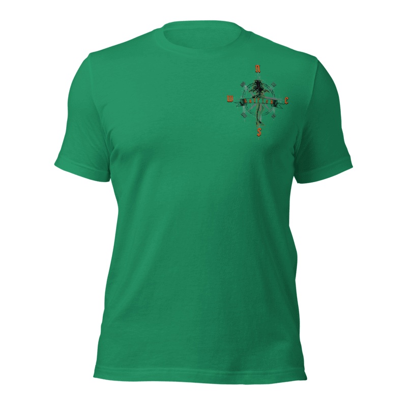 "Skeleton Compass" Tee-Shirts (Neon Orange)