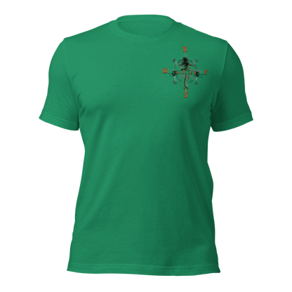 "Skeleton Compass" Tee-Shirts (Neon Orange)