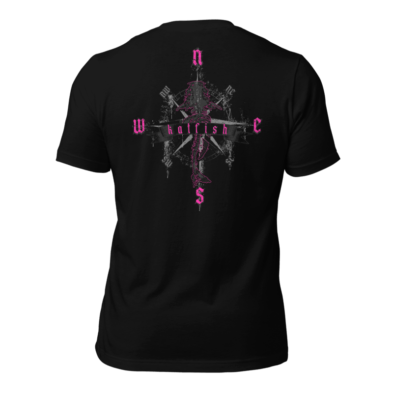 "Skeleton Compass" Tee-Shirts (Neon Pink)