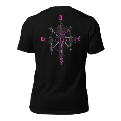 "Skeleton Compass" Tee-Shirts (Neon Pink)