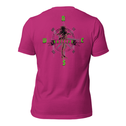 "Skeleton Compass" Tee-Shirts (Neon Green)