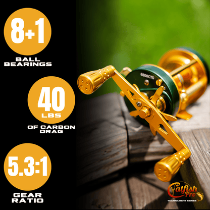 6800 CTS Round Baitcaster Reel