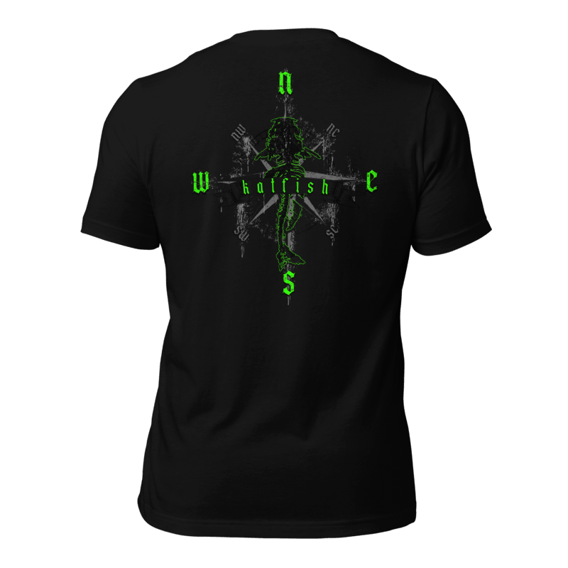 "Skeleton Compass" Tee-Shirts (Neon Green)