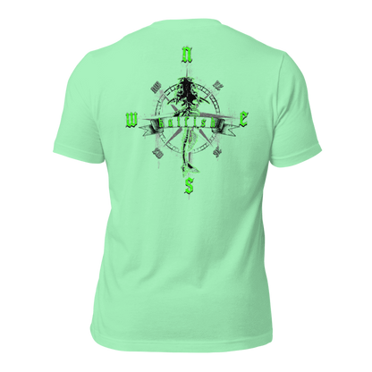 "Skeleton Compass" Tee-Shirts (Neon Green)