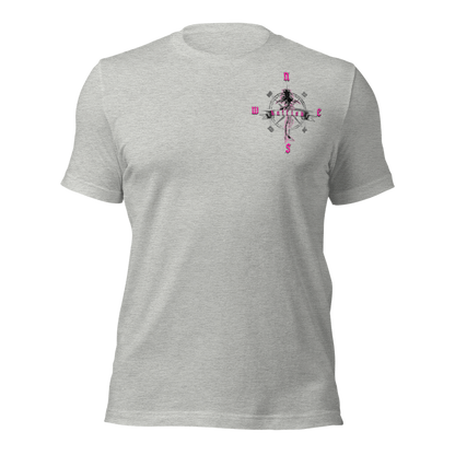 "Skeleton Compass" Tee-Shirts (Neon Pink)