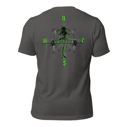 "Skeleton Compass" Tee-Shirts (Neon Green)