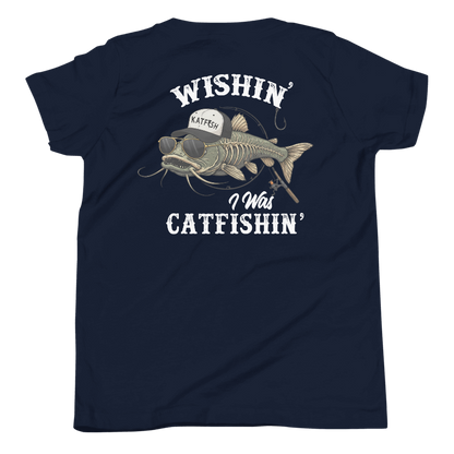 "Wishin I Was Fishin" Youth Tee