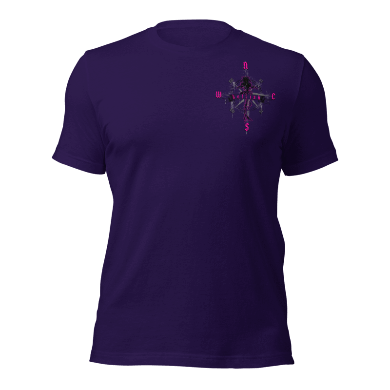 "Skeleton Compass" Tee-Shirts (Neon Pink)