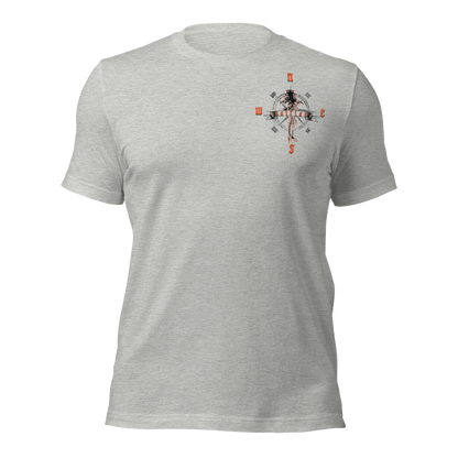"Skeleton Compass" Tee-Shirts (Neon Orange)