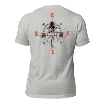 "Skeleton Compass" Tee-Shirts (Neon Orange)