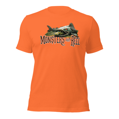 "Monsters are REEL" Tee-Shirts (White Logo)