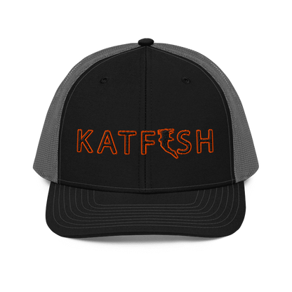 Classic KATFISH Neon Orange Border (Snapback)