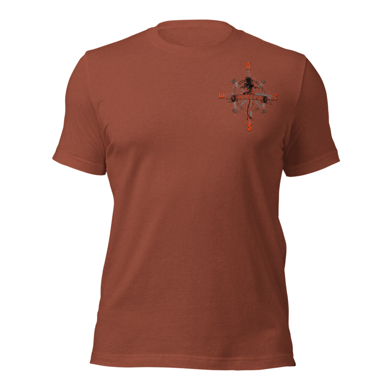 "Skeleton Compass" Tee-Shirts (Neon Orange)