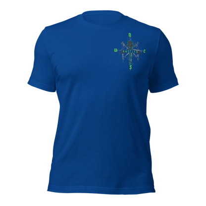 "Skeleton Compass" Tee-Shirts (Neon Green)