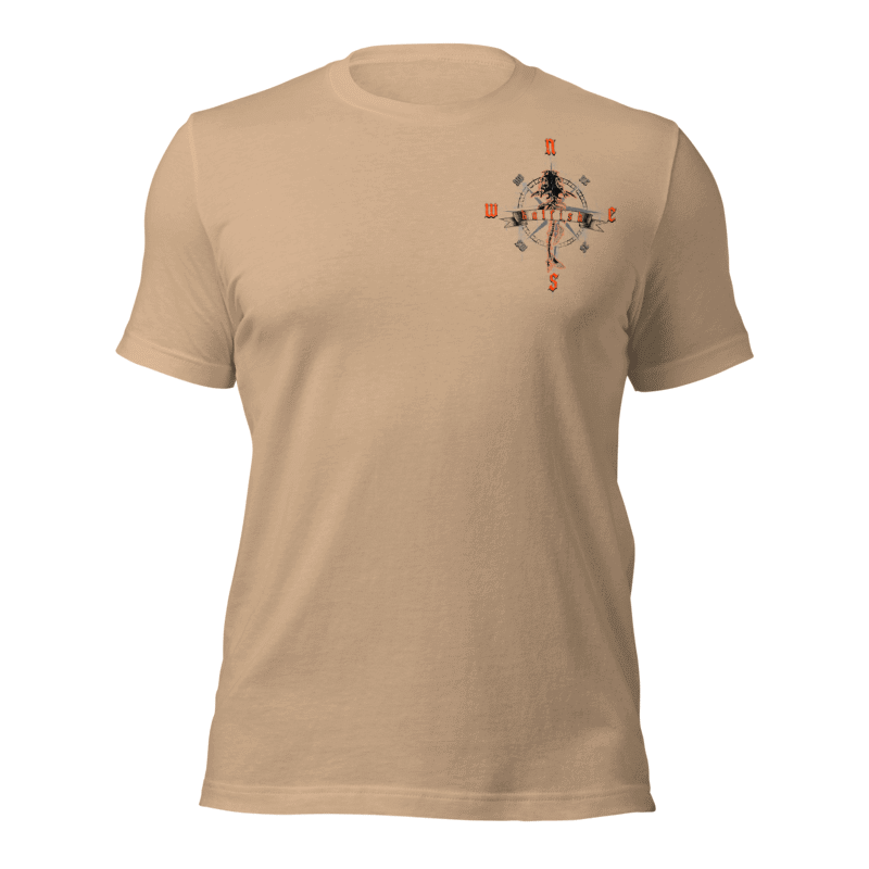 "Skeleton Compass" Tee-Shirts (Neon Orange)