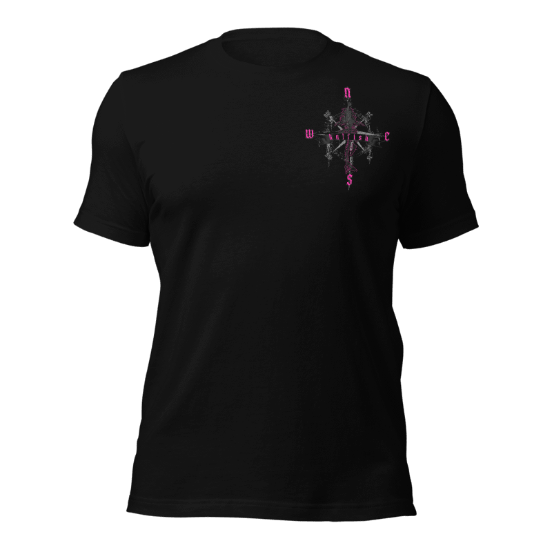 "Skeleton Compass" Tee-Shirts (Neon Pink)
